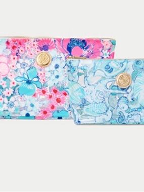 🎉SALE🎉 NWT Lilly Pulitzer Pool Pouch Set of 2 In All Her Glory